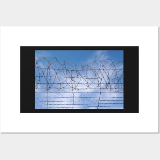 Barbed Wire Fence - Stay Out Posters and Art